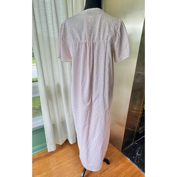 Vintage 1980s lingerie set, pink pastel, negligee & peignoir, long - Picture 8 of 10